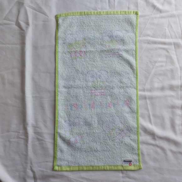 Sanrio Vintage Kero Kero Keroppi Y2K Hand Towel Light Green - Picture 7 of 10